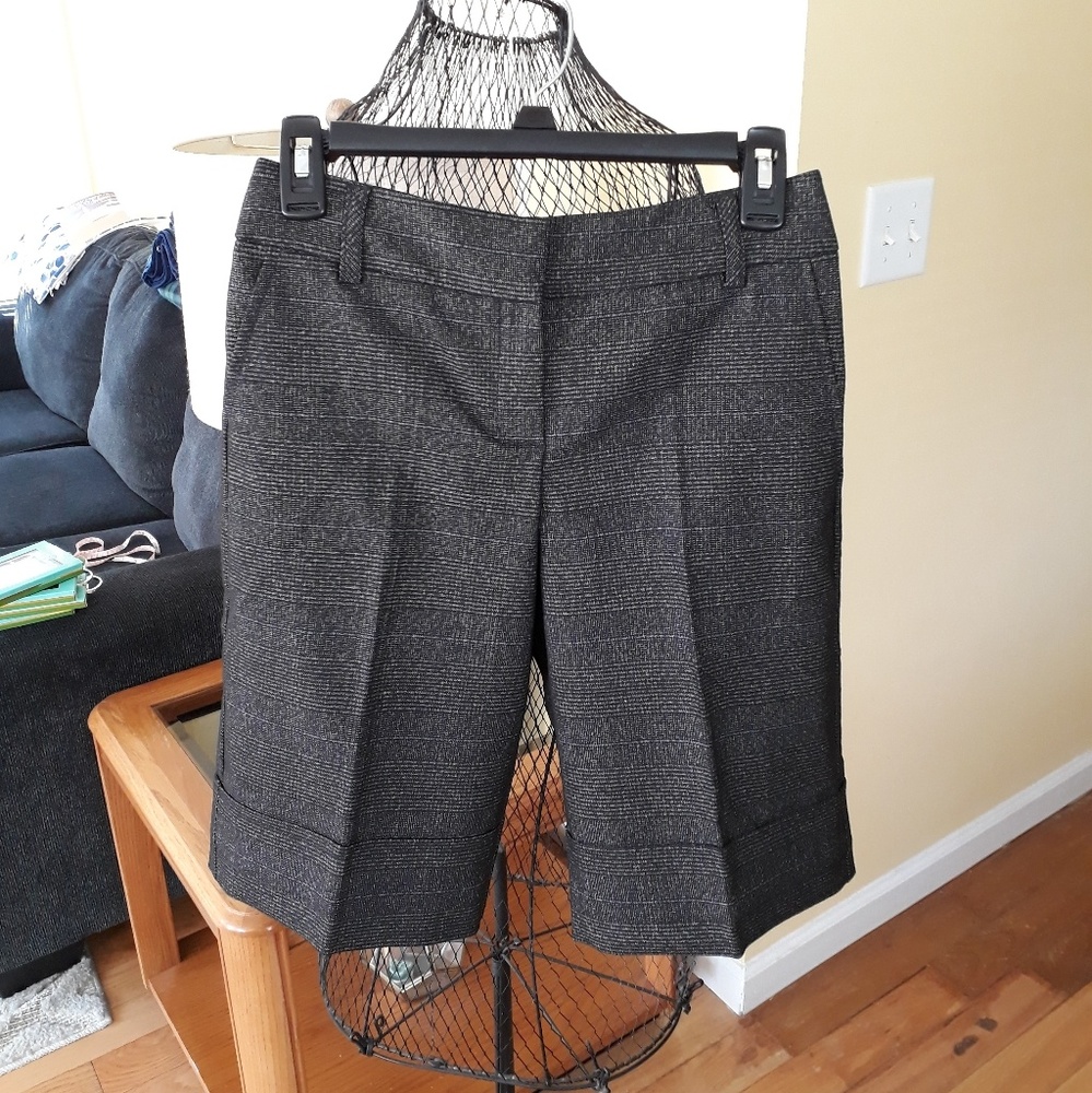 BNWOT MANGO SUIT Dress Shorts Belt Hoops